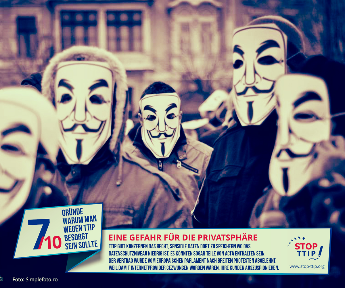 TTIP: Gefahr für die Privatsphäre. Grafik: stop-ttip.org