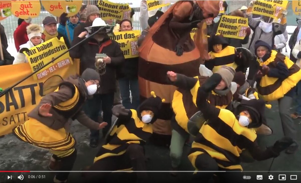 Screenshot YouTube - Campact Aktion: Rettet die Bienen!