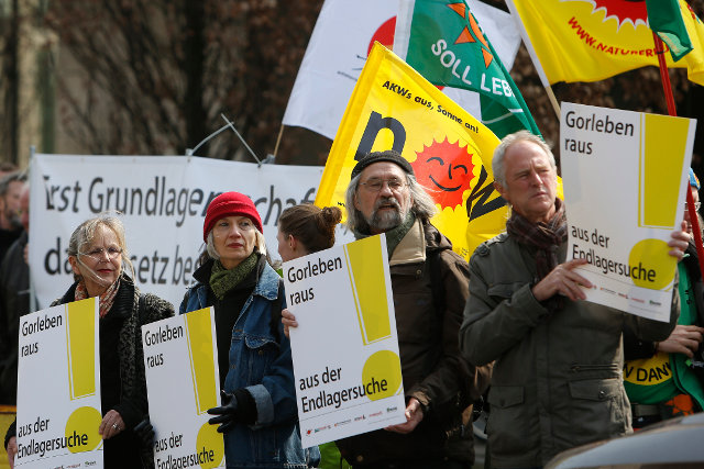 Aktion gegen Gorleben als Endlager. Foto: Andreas Conradt / PubliXviewing