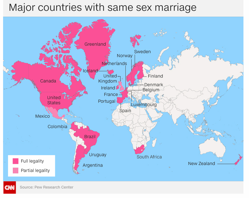 Die Ehe für alle weltweit