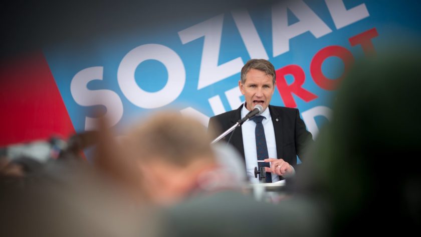 AfD Potsdam Björn Höcke Vorsitzender der AfD Fraktion im Thüringer Landtag