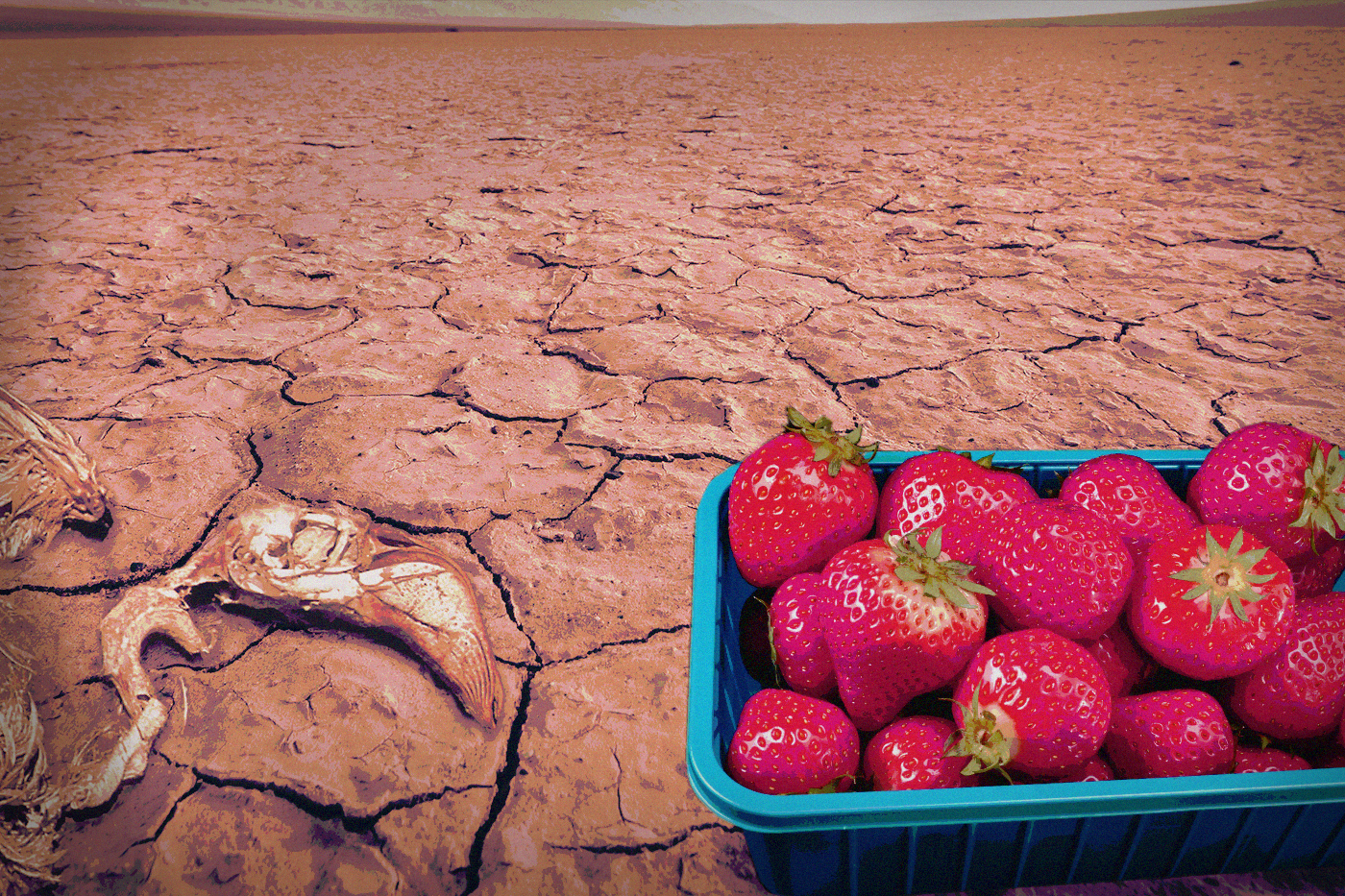 In Spanien trocknet ein Nationalpark aus, weil deutsche Supermärkte billige Erdbeeren verkaufen.
