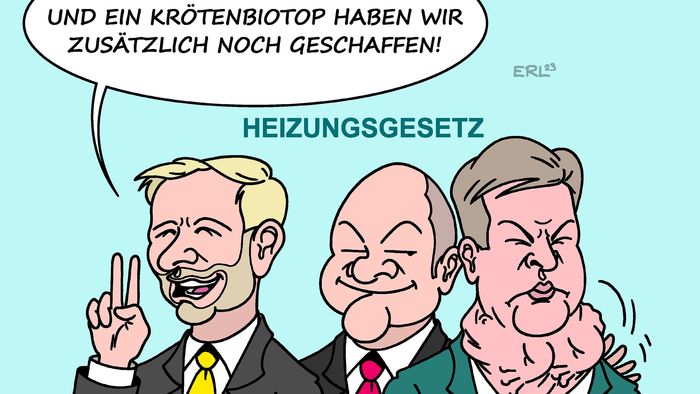 Heizungsgesetz im Bundestag: Die FDP freut sich.
