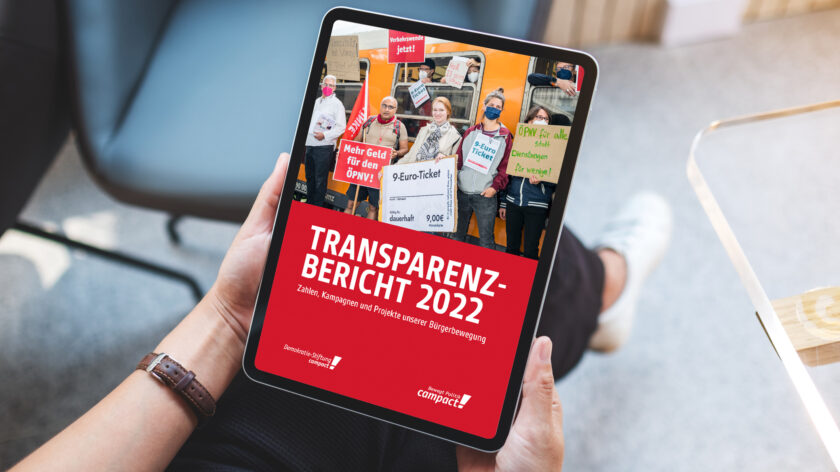 Der Campact-Transparenzbericht 2022