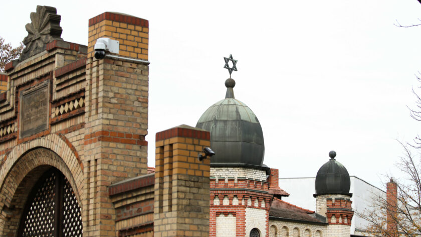 Die Synagoge in Halle.