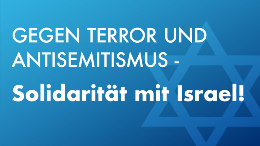 Kundgebung in Berlin: Gegen Terror und Antisemitismus - Solidarität mit Israel