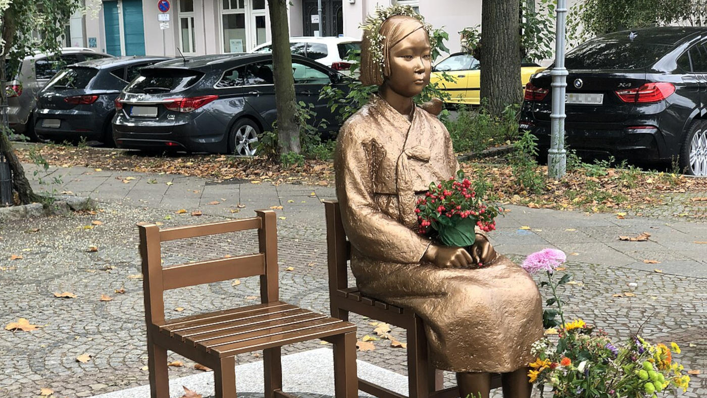 Die Friedensstaue in Berlin-Moabit gedenkt der Trostfrauen ("comfort women").